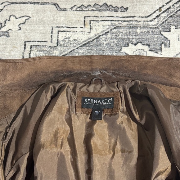 Nordstrom’s Bernardo Dark Brown Suede Leather Jacket - Picture 5 of 6